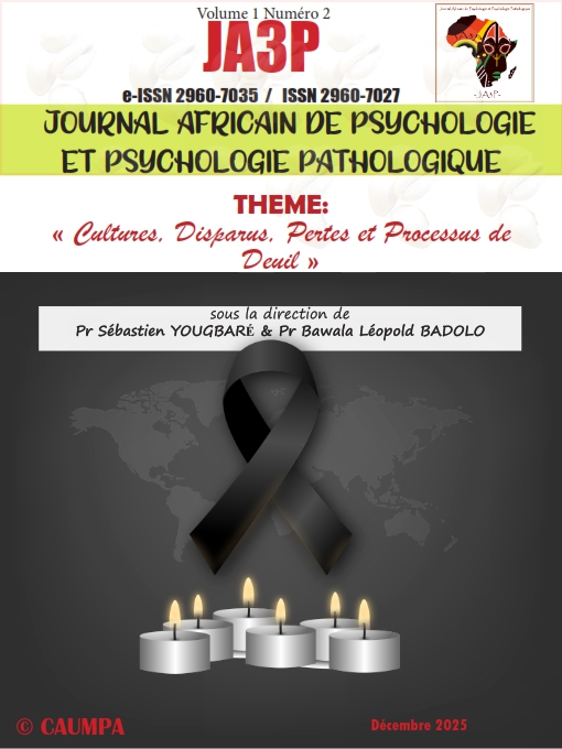 					Afficher Vol. 1 No 2 (2025): Cultures, Disparus, Pertes et Processus de deuil
				